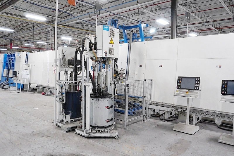 Glaston (Glaston) #Vario-IG, Glass Line w/ TPS Spacer Robot & Secondary Sealer, 2.36" max thickness, 90.5" x - Image 9