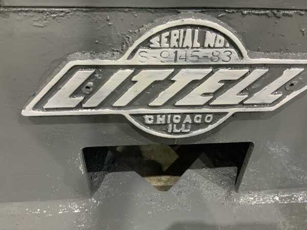 2000 lb. Littell #20-12, double end coil reel, 12" width, 15"-20" ID, 60" outside dimensions, electric drag - Image 4