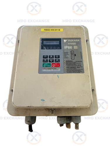 3 KW Yaskawa #C imr-vc4a0007haa-00, V1000, Variable Frequency Drive, 400 Volts, 3 phase - Image 1