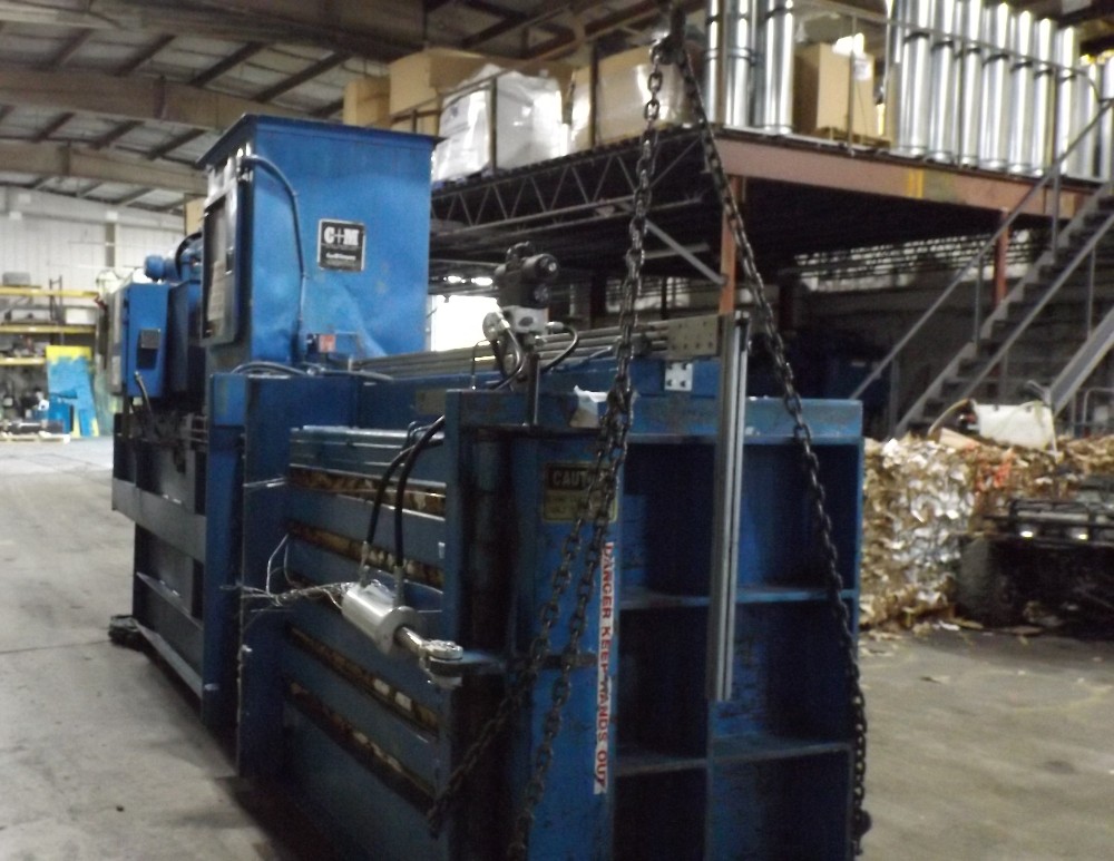 C & M C+M #3430-7248, Closed-Door Baler, Feed Opening 30" x 34", 8" Cylinder, 30 HP - Image 3