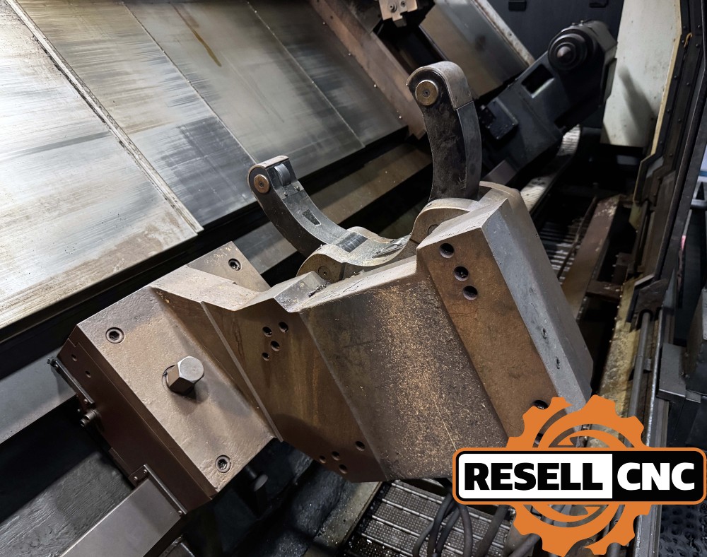 Daewoo Doosan #Puma-800-L, CNC Lathe, 35.4" swing, 3-jaw 27" air chuck, 12.6" bar, 2008 (2 available) - Image 7