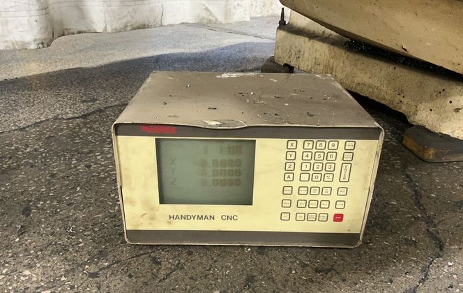 Tri-Onics, Vertical Milling Machine, 49" x 9" Table, 3 HP, 1720 RPM, Handyman Controller, 220/440 V. - Image 1