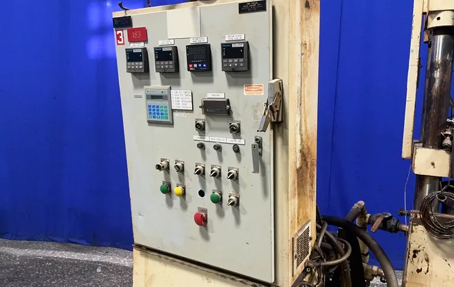 220 Ton, TMP, Four-Post Hydraulic Press, 16" x 16" x 18", 10 HP, 2500 psi, 1993 - Image 3