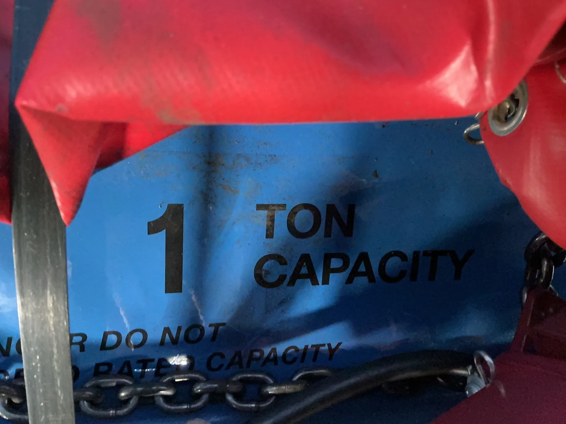 1 Ton, Gorbel, Mobile Gantry Crane, 136" Span, 120" Height, Dayton Chain Hoist & Trolley - Image 9