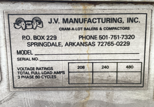 Cram-A-Lot #HX-72, Horizontal Baler, 72" L x 42" width x 48" H bale, 2012 - Image 8