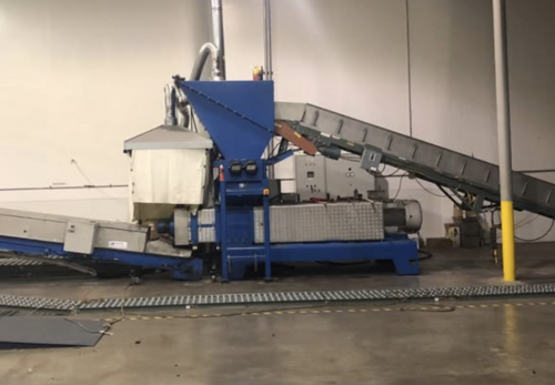 SSI #M55, Dual Shaft Shredder, 23" x 30" cutting chamber, 1.5" cutters, 40 HP, 2012 - Image 4