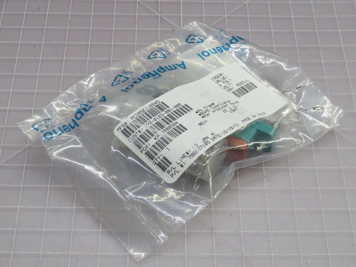 Amphenol #272-0103-001-000, Relay Socket, LOT of 22, 2019 - Image 1
