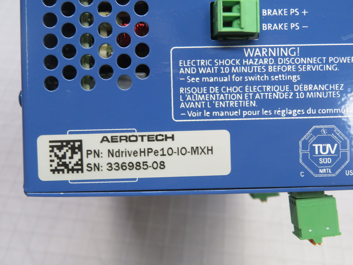 Aerotech #NDRIVEHPE10-IO-MXH, Servo Drive, 5 Amps, 115/230 VAC Input - Image 6