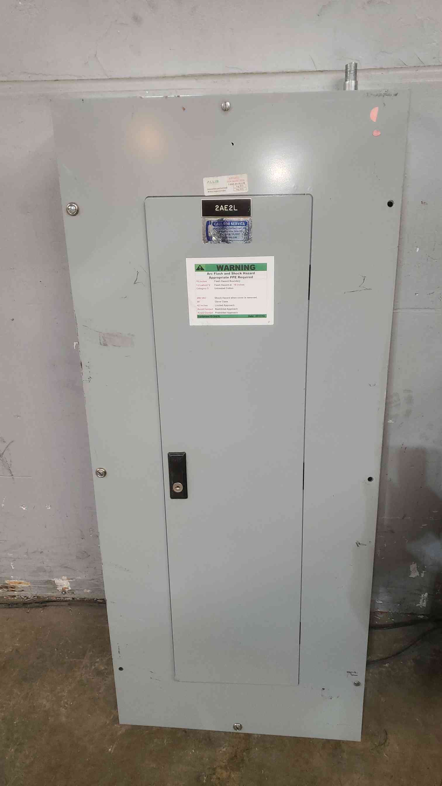 225 Amp. Cutler-Hammer, PRL1A, Pow-R-Line Panelboard, 120/208V, 3PH, 42-Circuit, w/ Bolt-On Breakers - Image 2