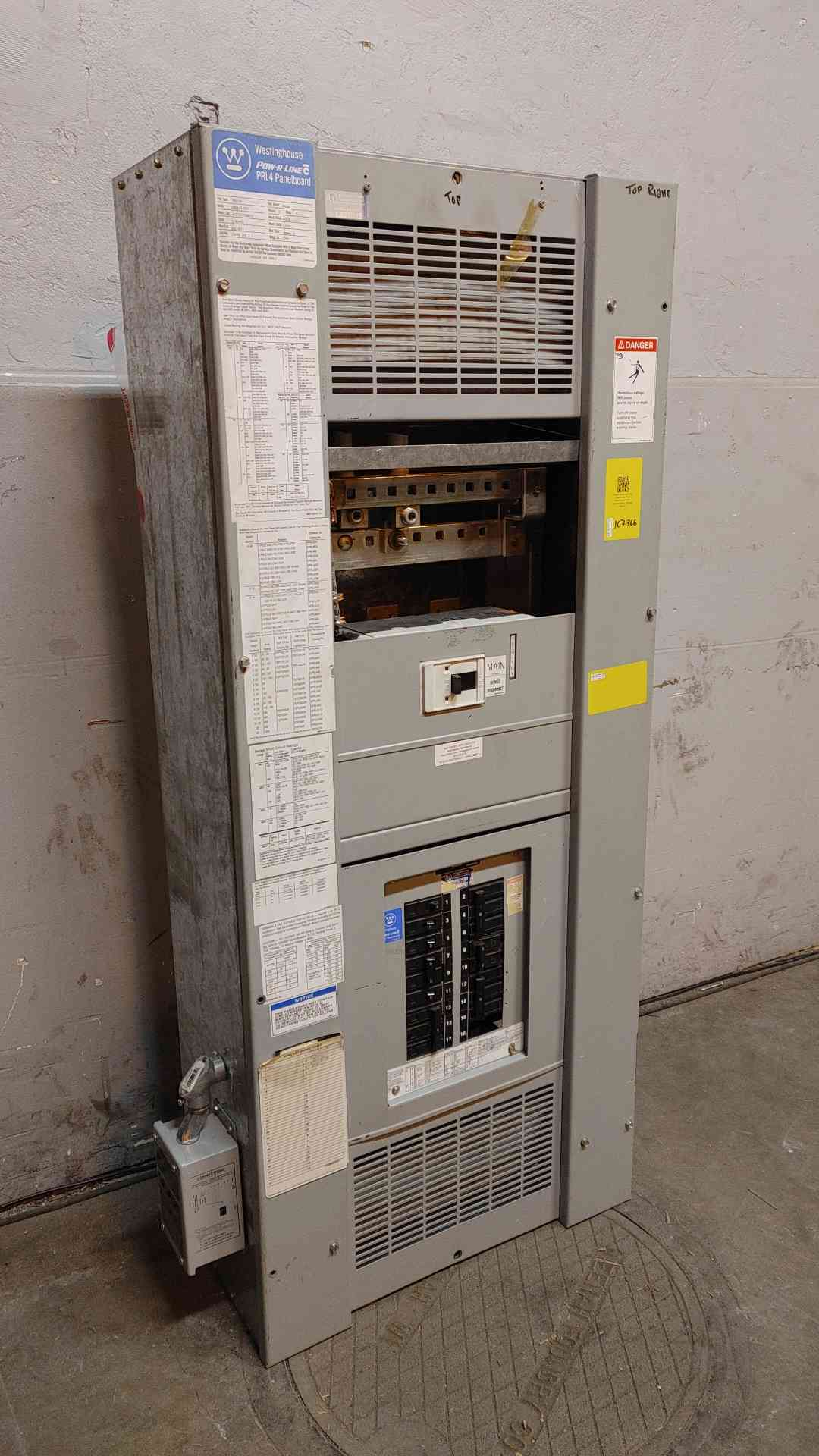400 Amp. Westinghouse, PRL4B, Pow-R-Line Panelboard, 208Y/120VAC, 3PH, 4W - Image 2