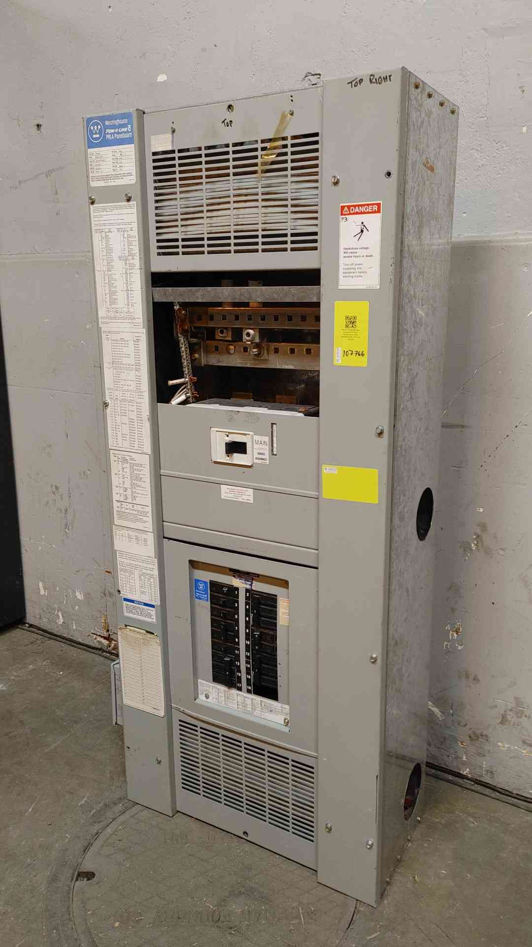 400 Amp. Westinghouse, PRL4B, Pow-R-Line Panelboard, 208Y/120VAC, 3PH, 4W - Image 3
