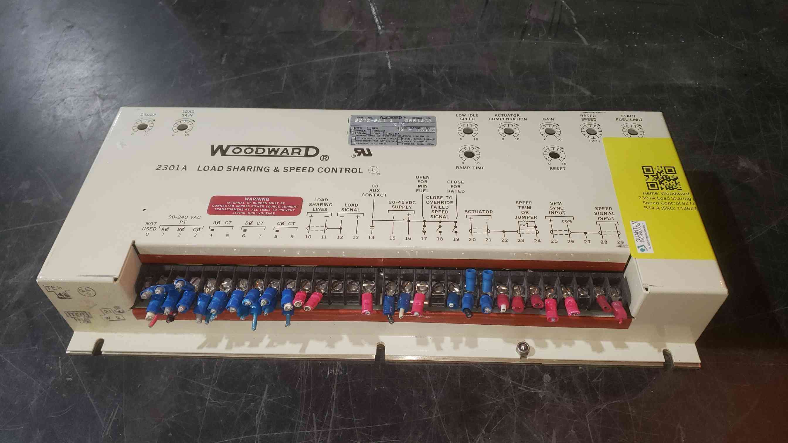 Woodward #8272-B14, Load Sharing & Speed Control, 2301A - Image 1