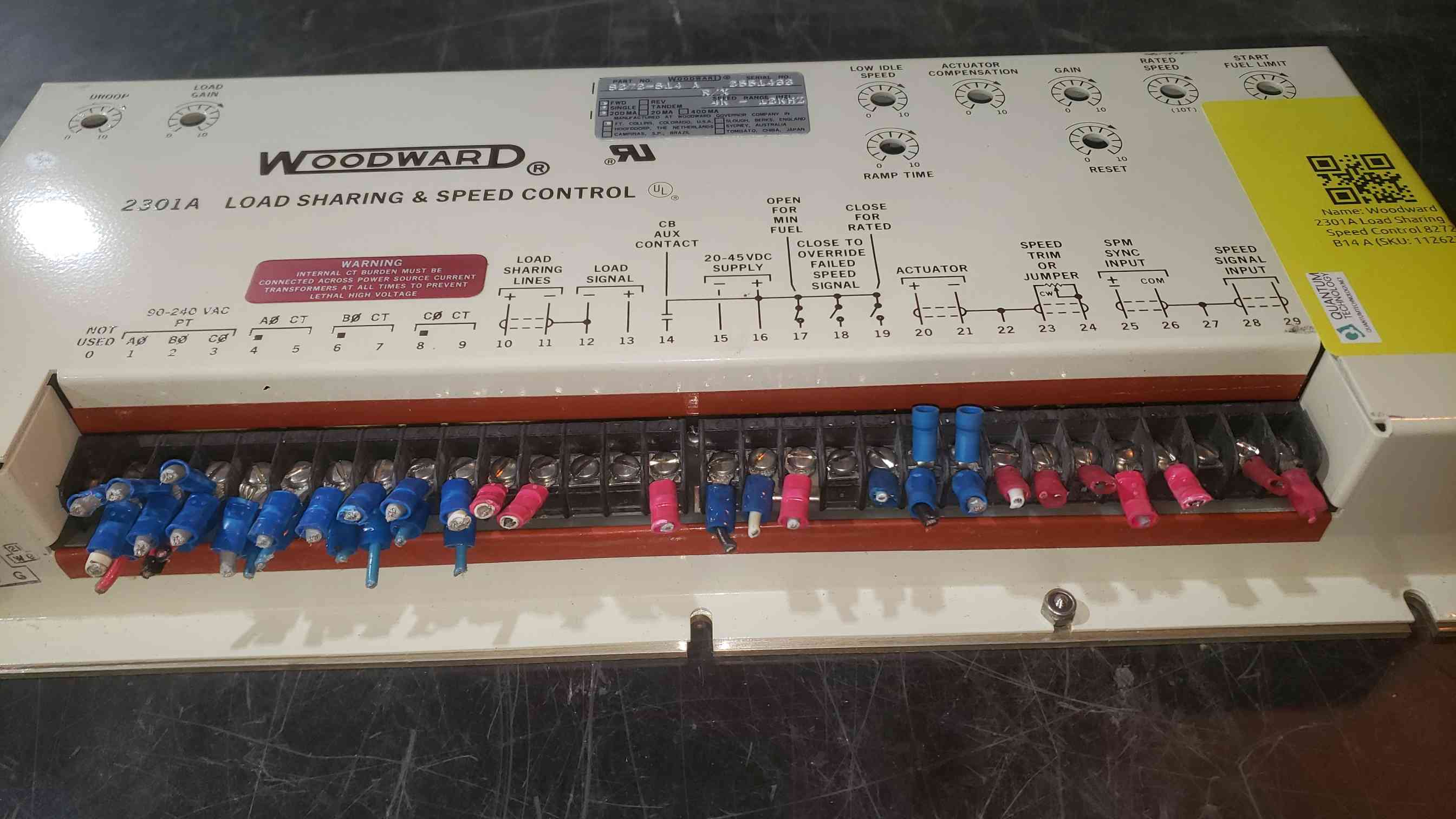 Woodward #8272-B14, Load Sharing & Speed Control, 2301A - Image 2