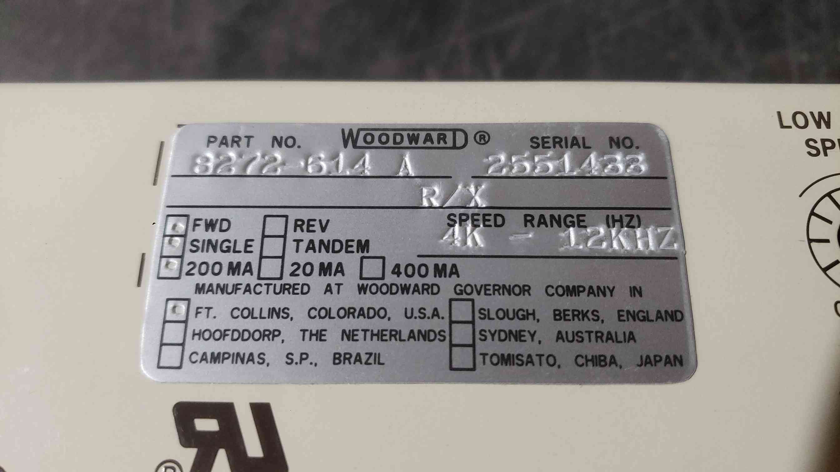Woodward #8272-B14, Load Sharing & Speed Control, 2301A - Image 4