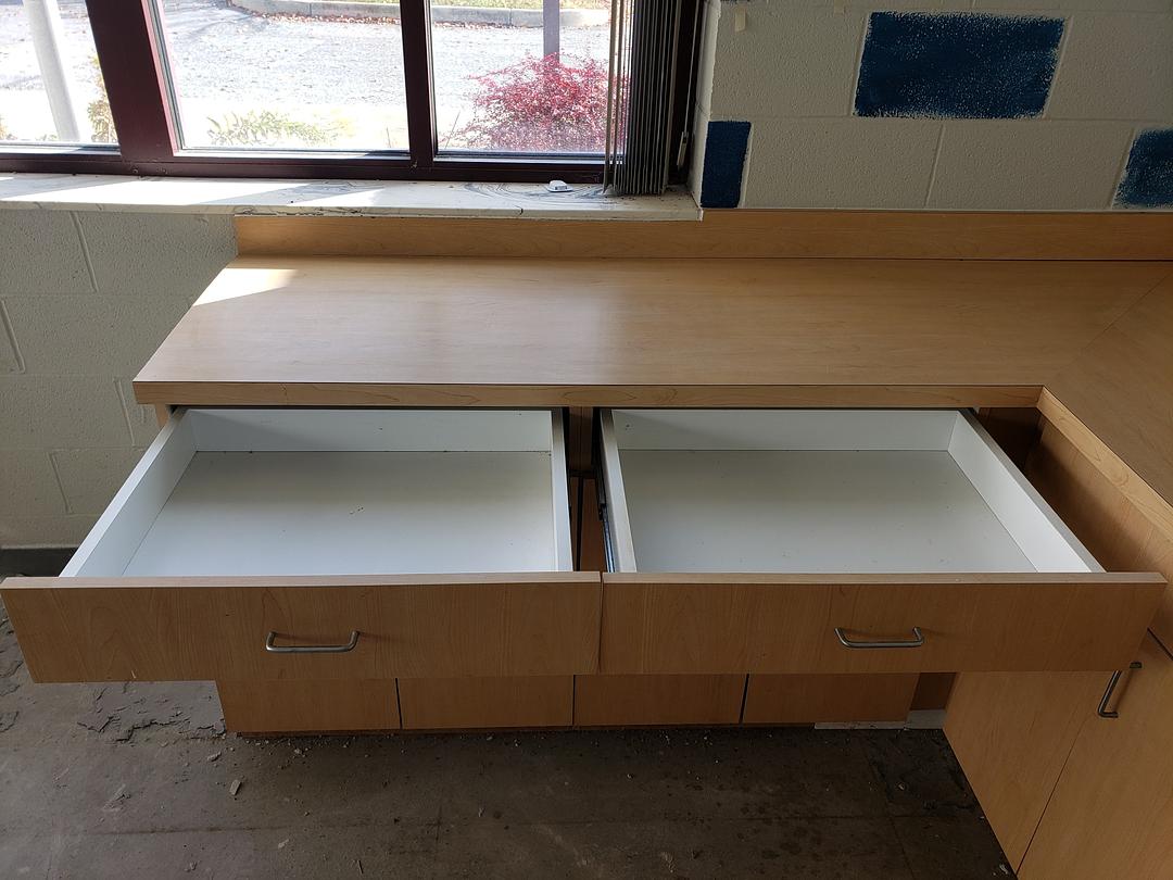 L-Shape Kitchenette Cabinet Set, 6' x 9', w/ Stainless Steel Sink, Faucet & Backsplash - Image 5