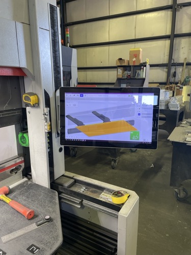 88 Ton, Bystronic #BYBEND-STAR-80/1530, CNC Press Brake, 5' overall, 1570mm 61.8" between housing, 515mm - Image 2