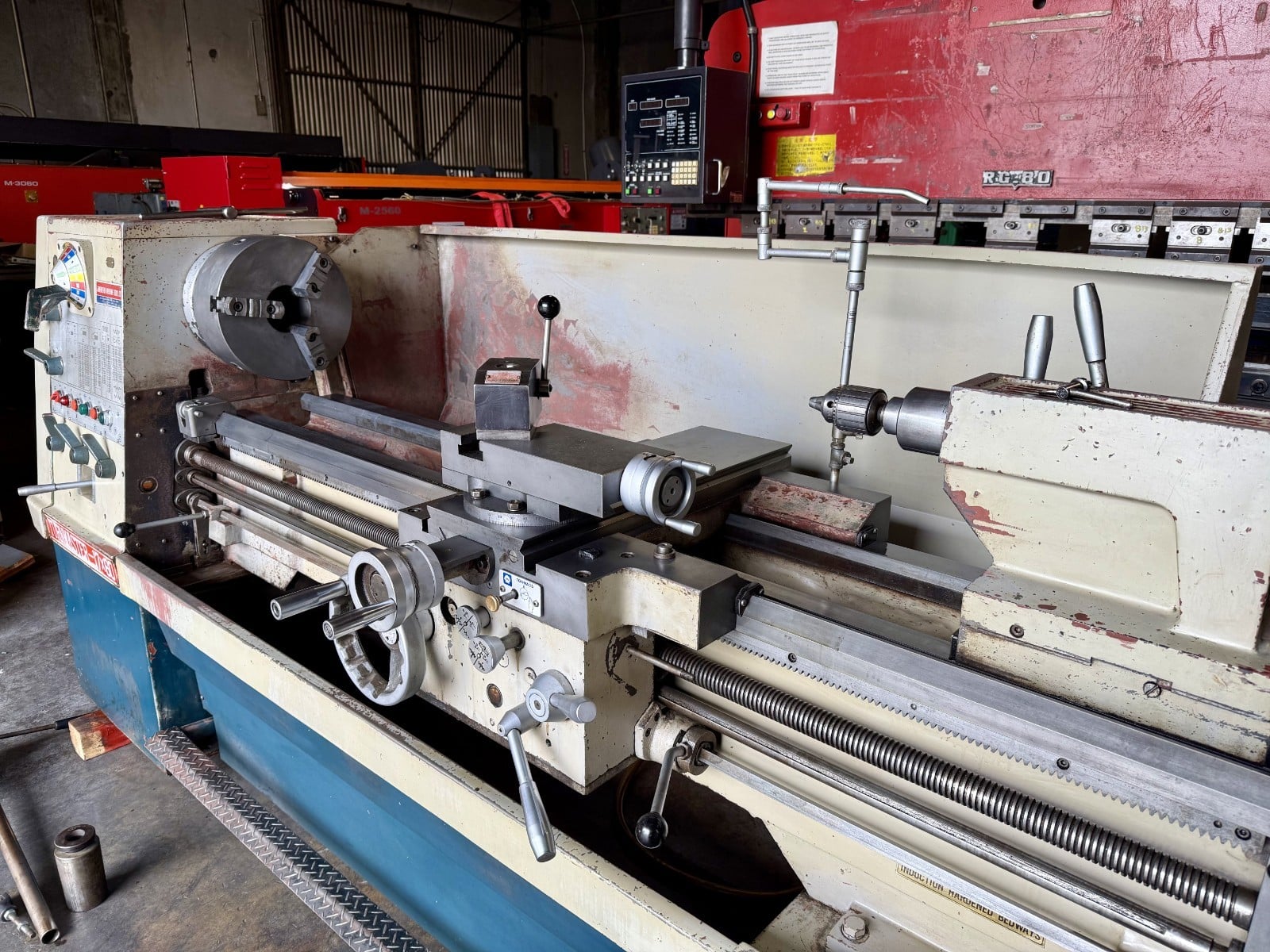 18"/28" x 60" Turnmaster, Gap Bed Engine Lathe, w/ KDK Tool Post, Spindle Hole 3-1/16", 1600 RPM, tailstock - Image 5
