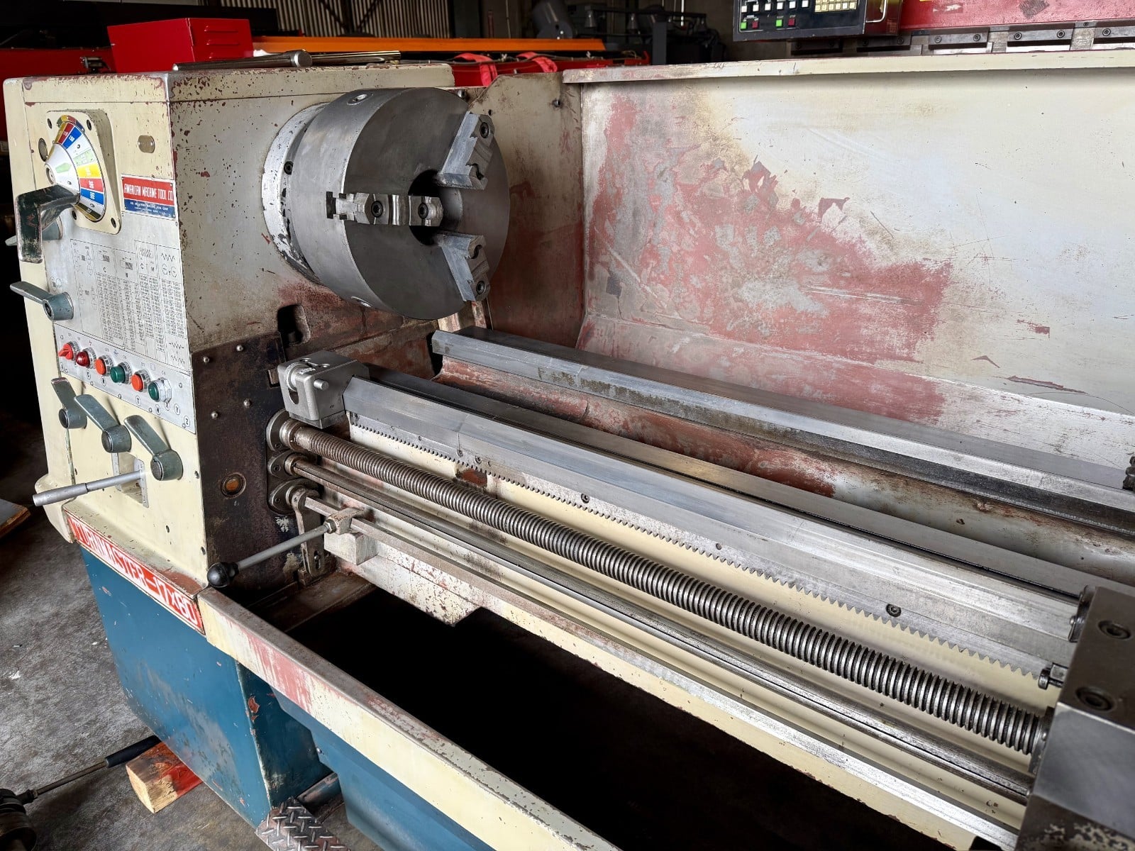 18"/28" x 60" Turnmaster, Gap Bed Engine Lathe, w/ KDK Tool Post, Spindle Hole 3-1/16", 1600 RPM, tailstock - Image 7