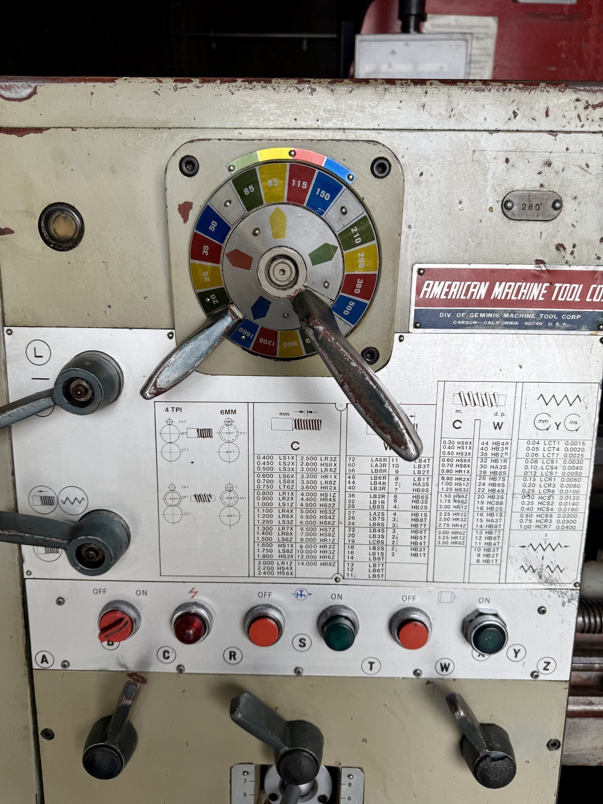 18"/28" x 60" Turnmaster, Gap Bed Engine Lathe, w/ KDK Tool Post, Spindle Hole 3-1/16", 1600 RPM, tailstock - Image 9