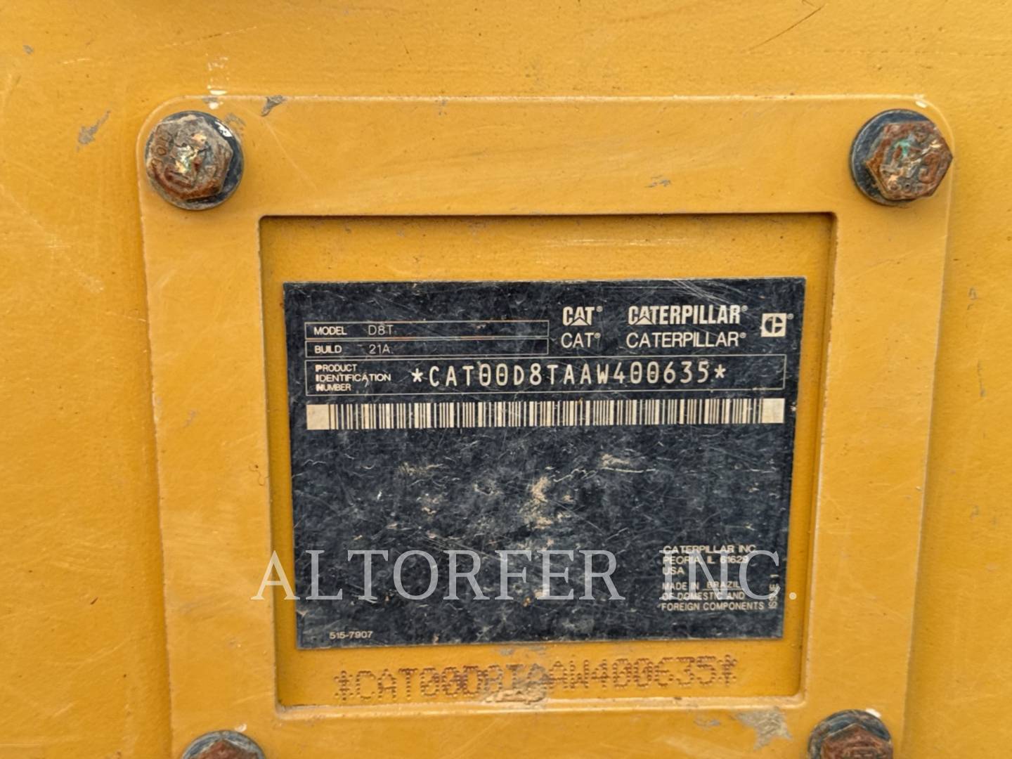 Caterpillar D8T, 2905 hours, S/N: AW400635, 2019 - Image 6