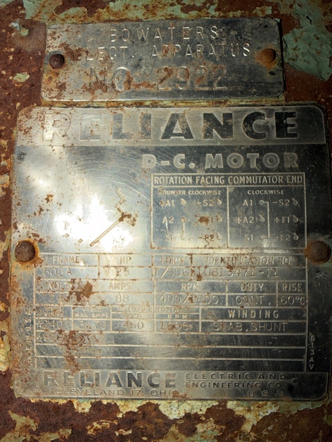 25 HP 400/1600 RPM Reliance, Frame 505A, ODP, 240 Volts - Image 1