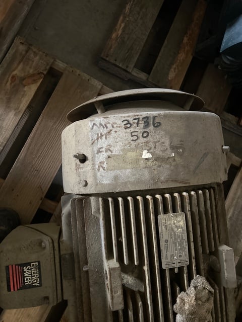 50 HP 1200 RPM General Electric, Frame 365TSC, TEFC, 460 Volts - Image 5
