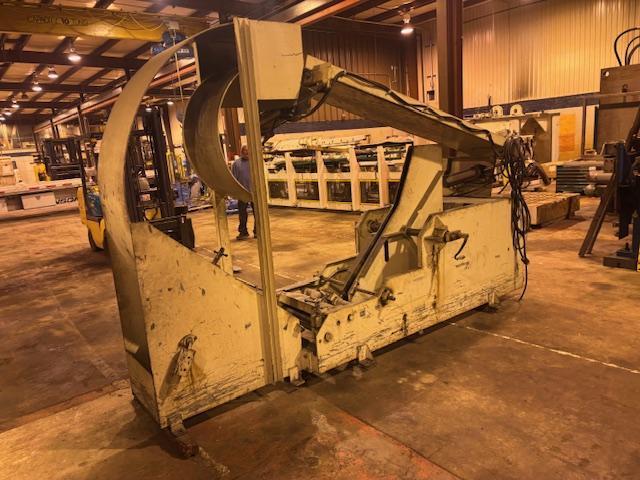 10000 lb. Jaybird #JA-2460, reverse loop coil cradle, 24" width, 60" outside dimension, drop down pneumatic - Image 2
