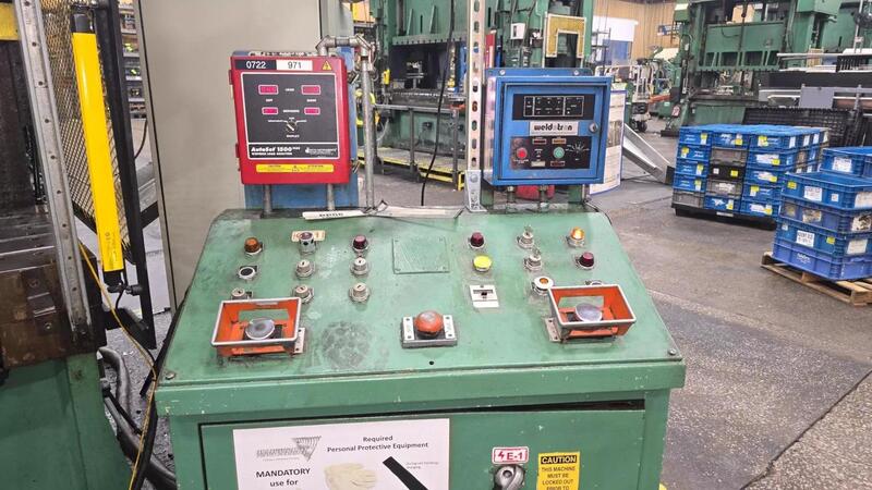 150 Ton, Federal #G2-150-72-30, gap frame double crank press, 8" stroke, 22" die space, 50 SPM, 72" x 30" - Image 2