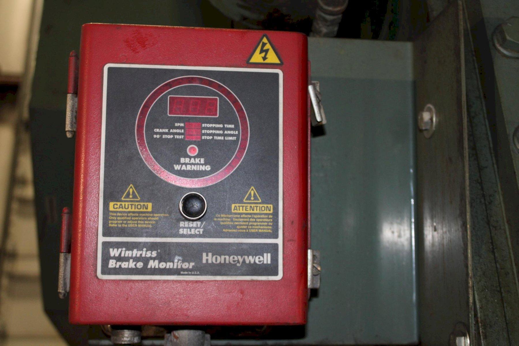 150 Ton, Precision #150 G OBS, gap frame double crank press, 6" stroke, 22.34" Shut Height, 3" adj., 72" x - Image 9