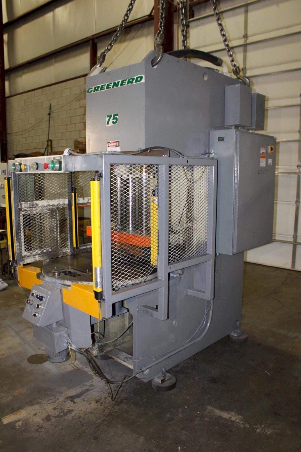 75 Ton, Greenerd #HCA-75-60R8, hydraulic press, 18" stroke, 34" daylight, 13" throat, 32" x 20" bed, 4 post - Image 2