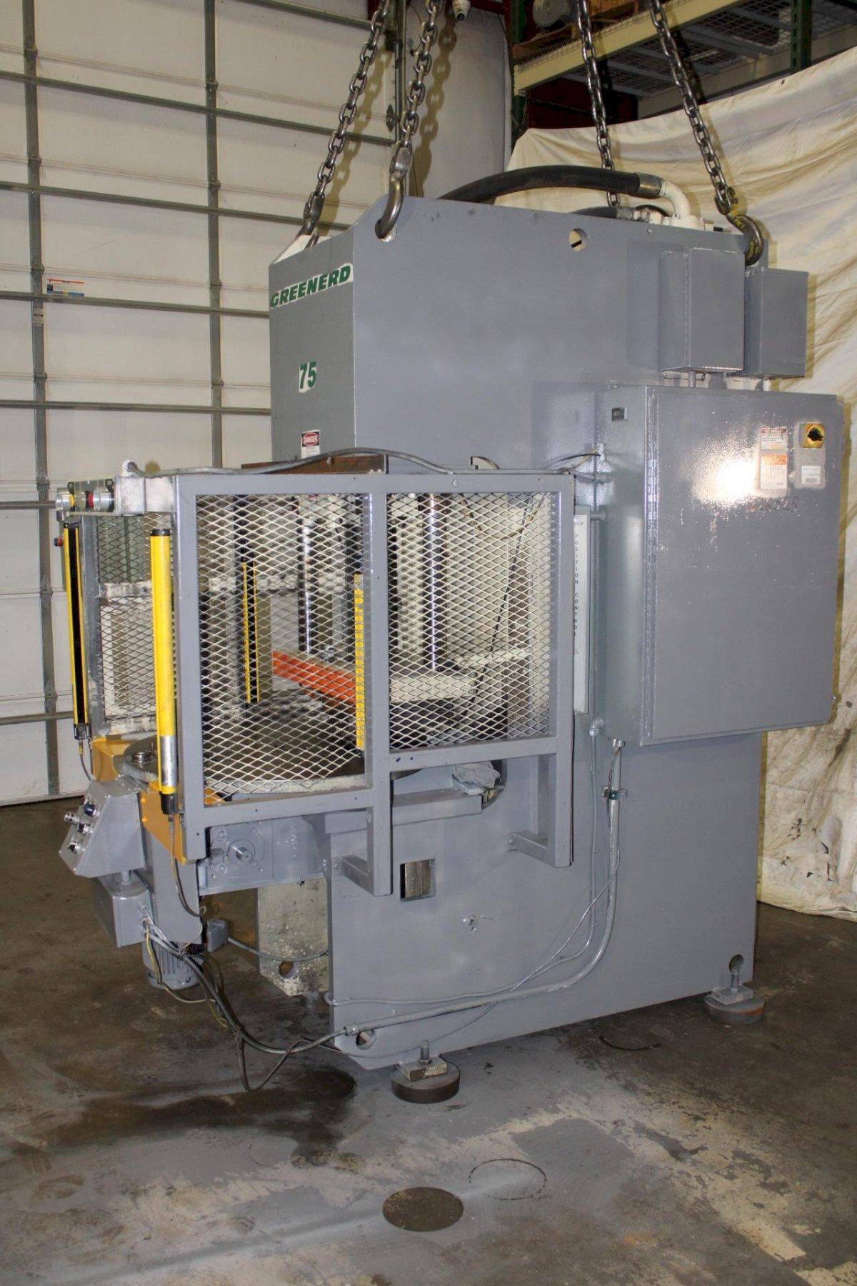 75 Ton, Greenerd #HCA-75-60R8, hydraulic press, 18" stroke, 34" daylight, 13" throat, 32" x 20" bed, 4 post - Image 3
