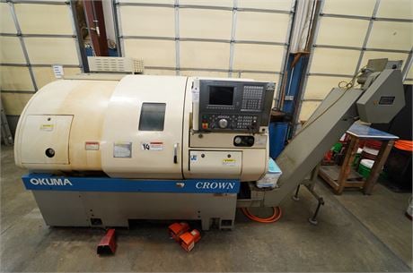Okuma #Crown-762S, CNC turning center, 21.7" swing, 2.1" bar, 2-Axis, - Image 1