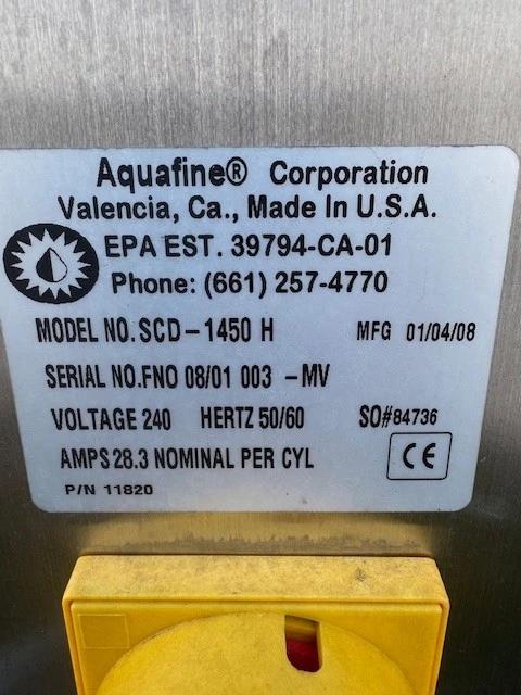 Aquafine #SCD-1450-H, UV Chlorine Destroyer, Stainless Steel, integrated PLC/HMI touchscreen, 150 psig, 240 - Image 4