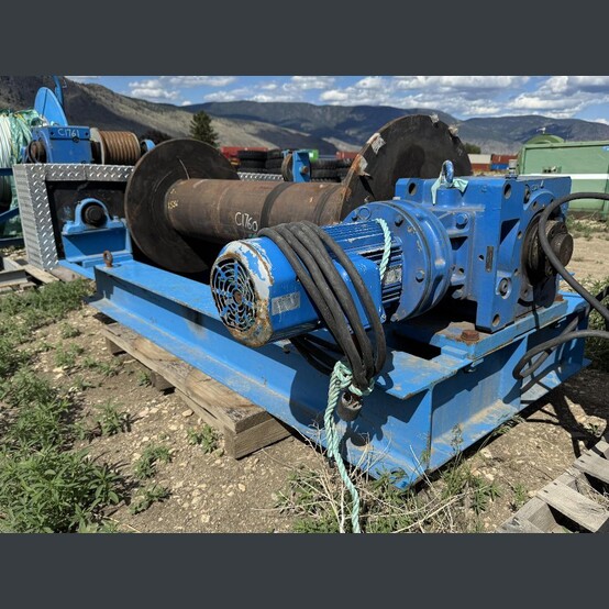 Gunn Industries, Electric Cable Winch, 28" drum outside dimension, 60" drum width, 4,500' cable, 5 HP - Image 1