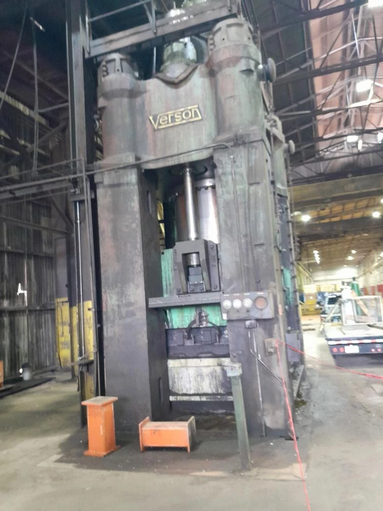 5,000 Ton, Verson, Down-Acting Hydraulic Press, 96" dl, 72" platen stroke, 96" x 96" platen, 24" shut height - Image 6
