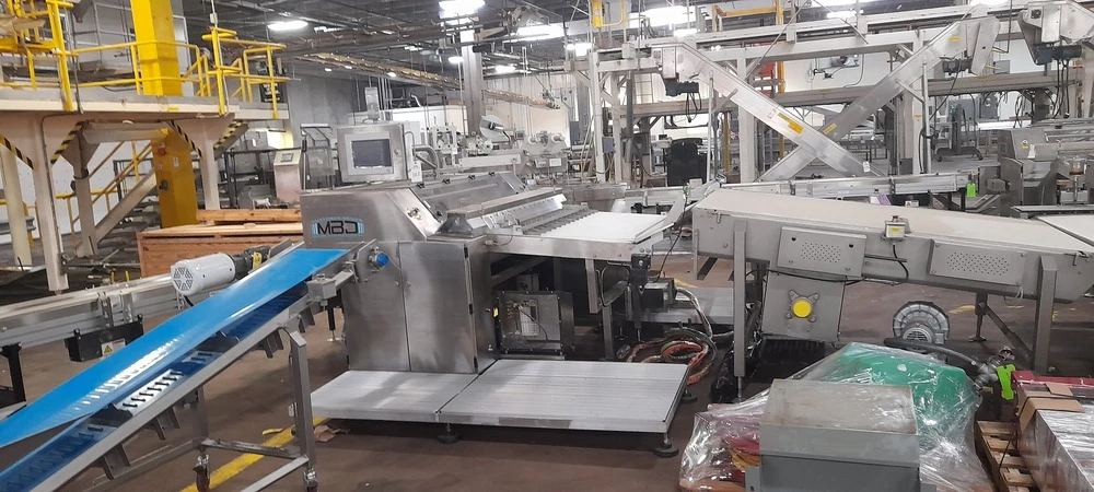 Machine Builders, Place Packer, 56" working width, Baker Perkins wire cut system, cookie production - Image 3
