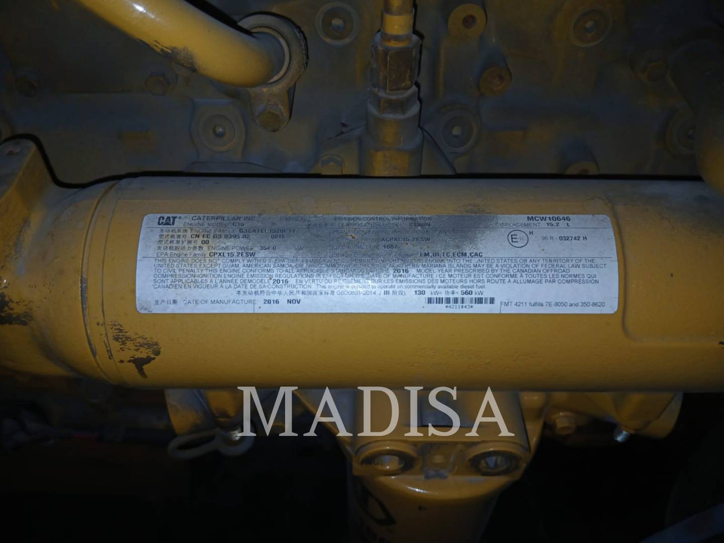 Sullair 1600HAFDTQ, Compressed Air, 1155 hours, S/N: 201612120006, 2016 - Image 8
