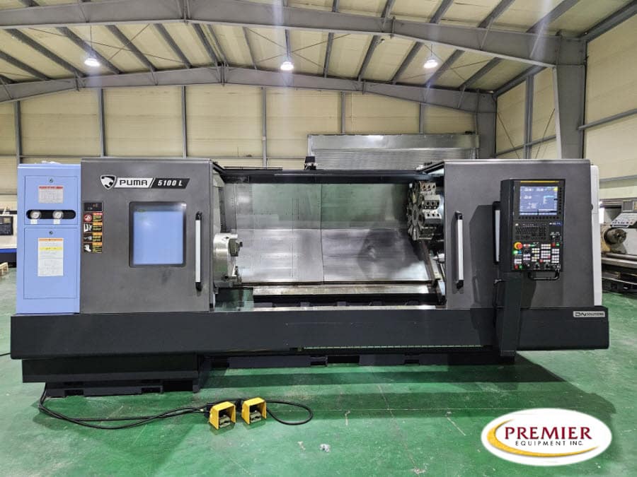 DN Solutions #Puma-5100LB, CNC lathe, Fanuc Control, 21" chuck, 6.4" bar, 25.59" cutting diameter, 80.3" - Image 1