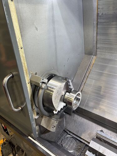 Haas #ST-35Y, CNC lathe, 31.7" swing, 12" chuck, 4" bar, 18" dia., 23" lgth, 4-Axis, rigid tap, live tool - Image 2