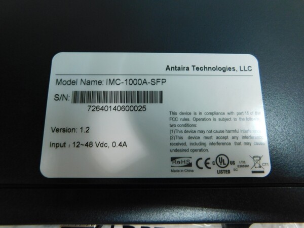 NEW Antaira Industrial Gigabit Ethernet Media Converter, IMC-1000A-SFP, SFP-M2 - Image 3