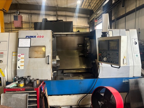 Daewoo Doosan Puma #400B, CNC Lathe, 30.3" swing, 23.2" swing over cross slide, 21.7" diameter x 41.1" L max - Image 7