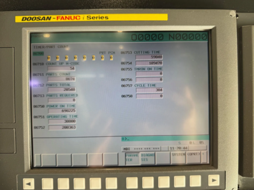 Daewoo Doosan Puma #400B, CNC Lathe, 30.3" swing, 22" diameter x 41.3" L max, 5.2" bore, 2k RPM, tool preset - Image 10