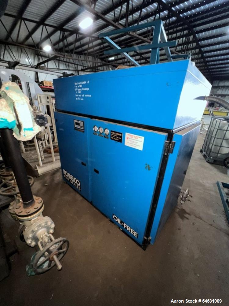 292 CFM, 150 PSIG, Kobelco #KNW, Rotary Screw Air Compressor, 75 HP, 460 V. - Image 4