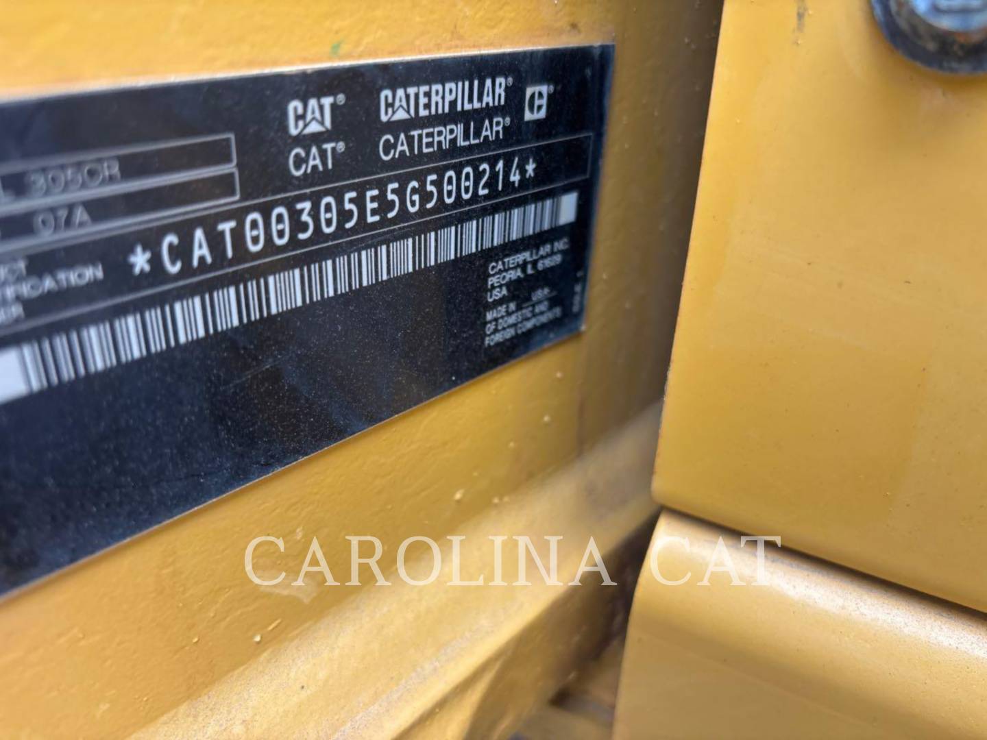 Cat 305 CR AB, Mini Excavator, 1959 hours, S/N: 5G500214, 2022 - Image 6