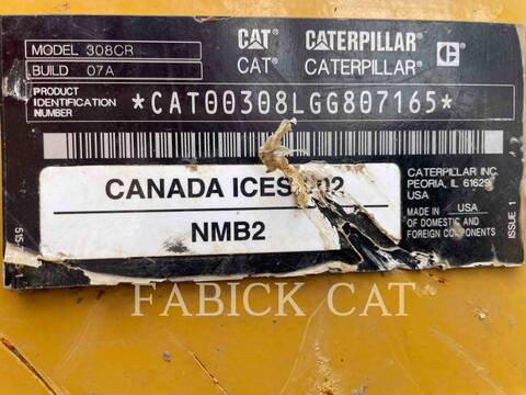 Caterpillar 308-07, 763 hours, S/N: GG807165, 2023 - Image 6