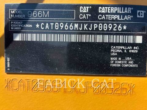 Cat 966M, Wheel Loader, 10153 hours, S/N: KJP00926, 2015 - Image 6