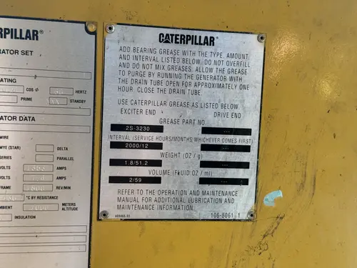 900 KW Caterpillar #3508, diesel generator set, 400 Volts, 3-phase, 638 hours, 1337 HP @ 1800 RPM, sound - Image 8