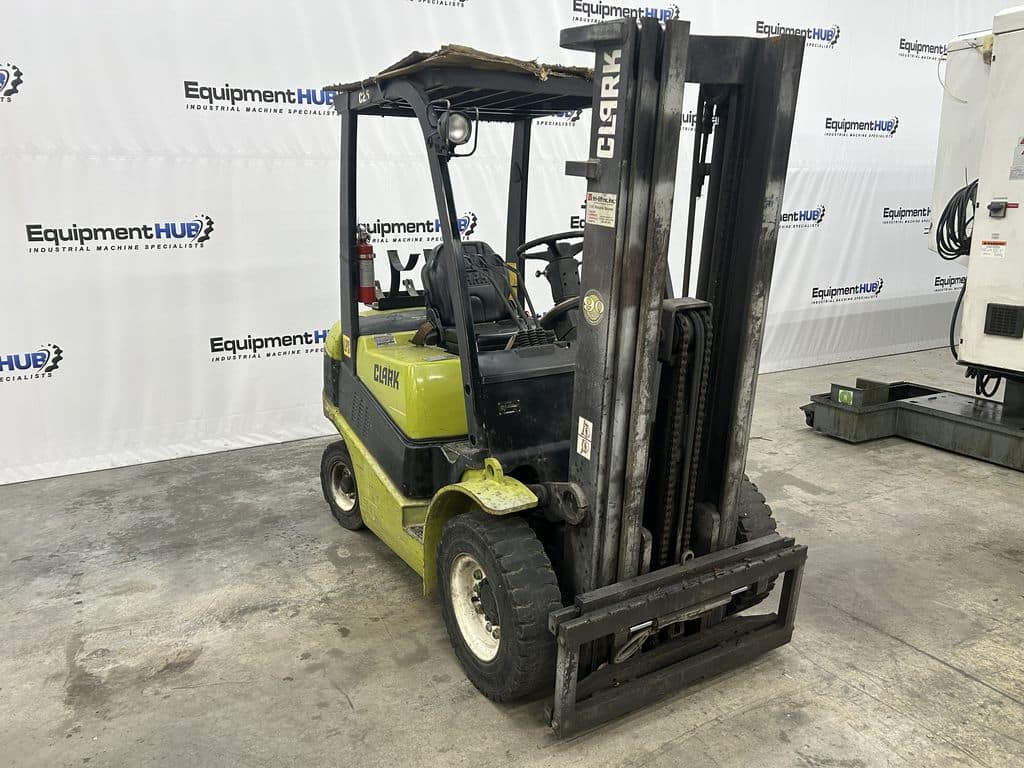 5000 lb. Clark #C25, propane forklift, 189" lift height, not working - Image 1