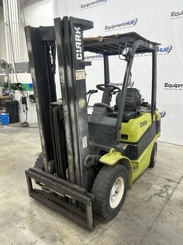 5000 lb. Clark #C25, propane forklift, 189" lift height, not working - Image 2