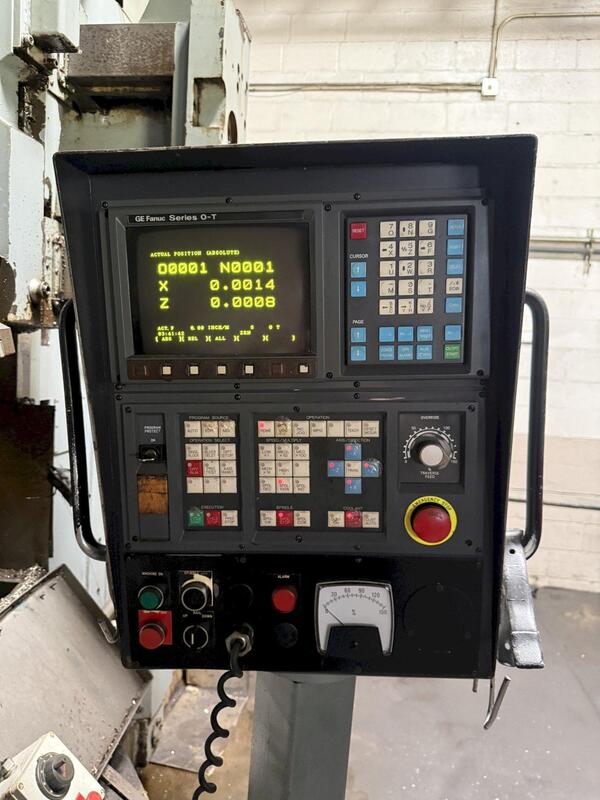 48" Giddings & Lewis, CNC vertical turret lathe, 64" sw, 48" height under rail, Fanuc O-T - Image 5